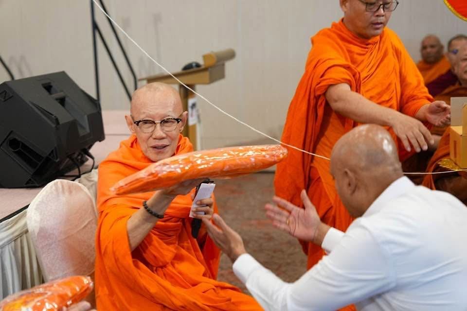 Venerable Seck Kong Hian at a Buddhist ceremony